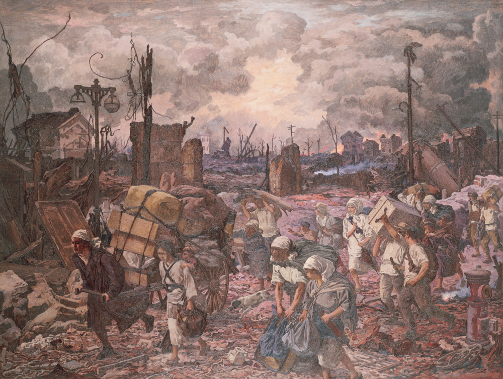 鹿子木孟郎《大正12年9月1日》制作年不詳