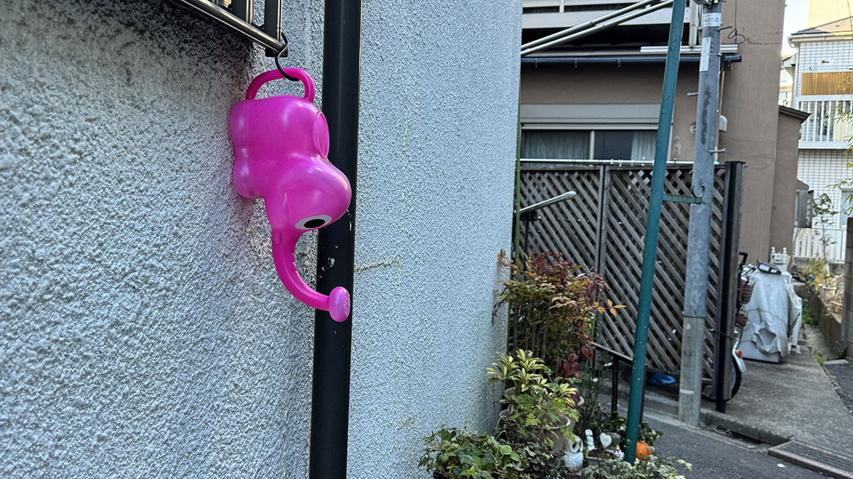 ▲懐かしいじょうろ。