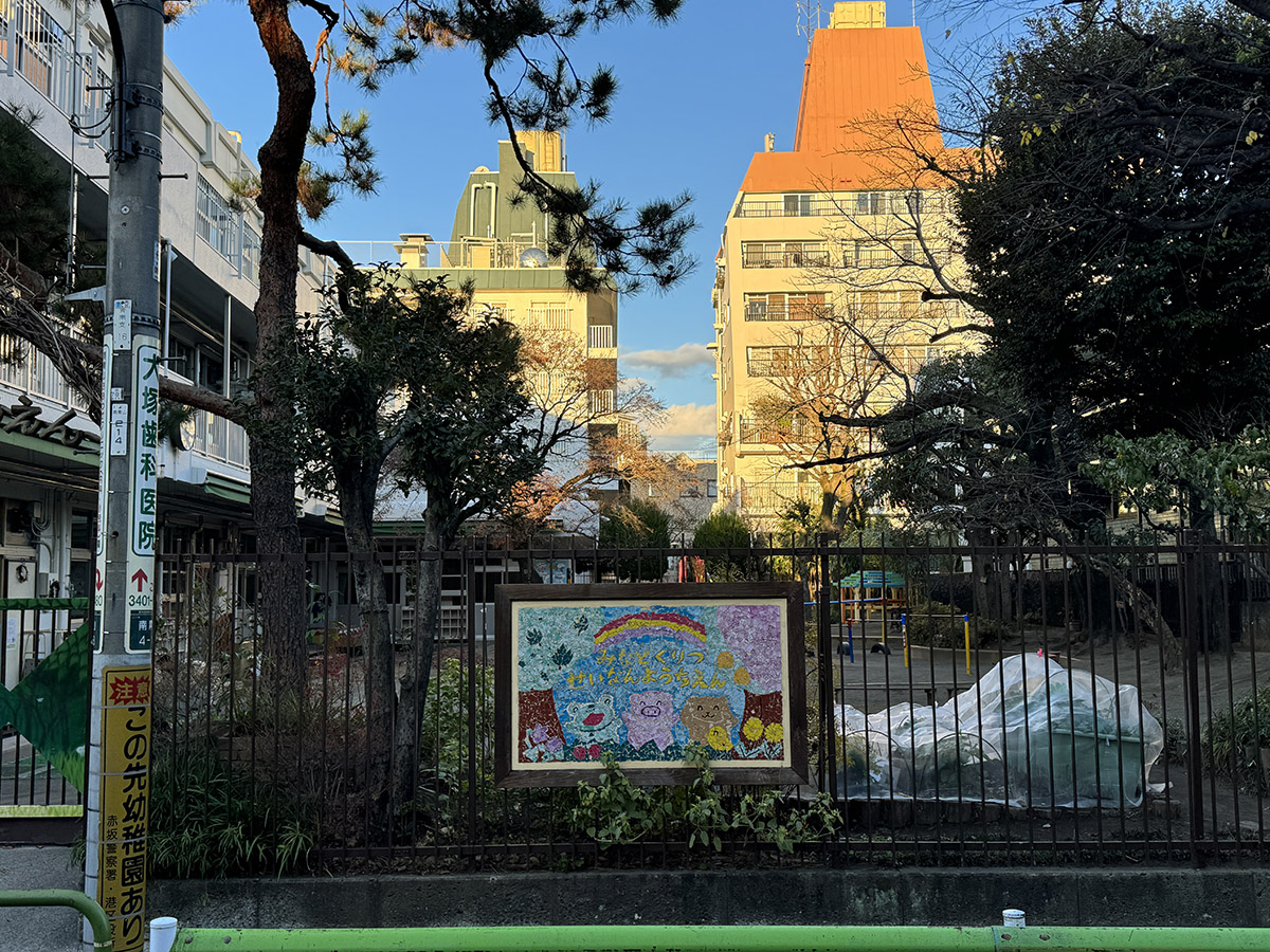 ▲日陰から見る日向。