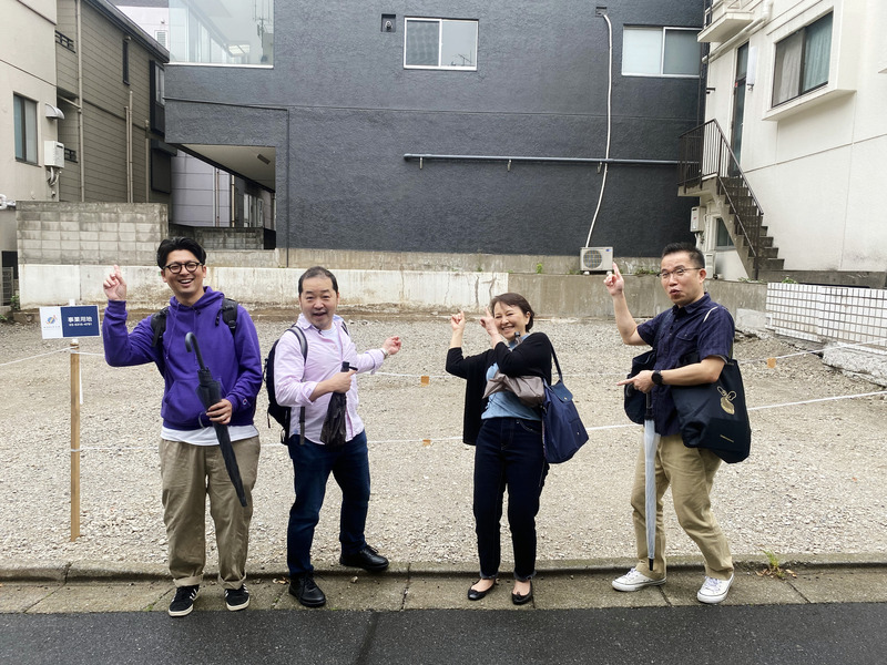 ▲鼠穴のあった場所（後に訪れたら、空き地になっていた！）