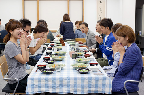▲給食時の様子