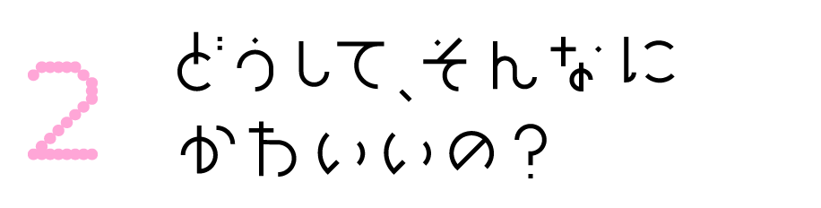 第２回：どうして、そんなにかわいいの？