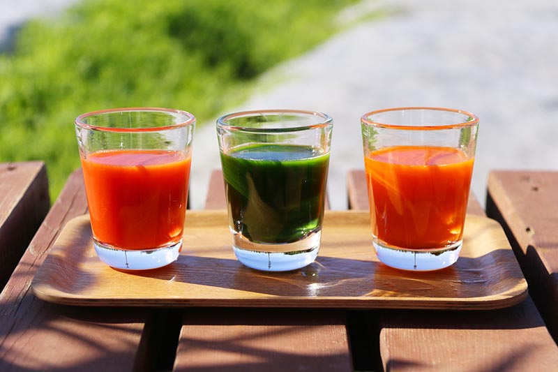 ▲コールドプレスジュース「畑deしぼり」