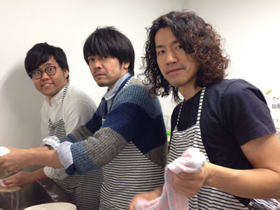 ▲お皿洗い当番は３人１組でした