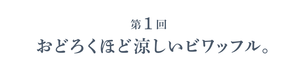 第１回 おどろくほど涼しいビワッフル。