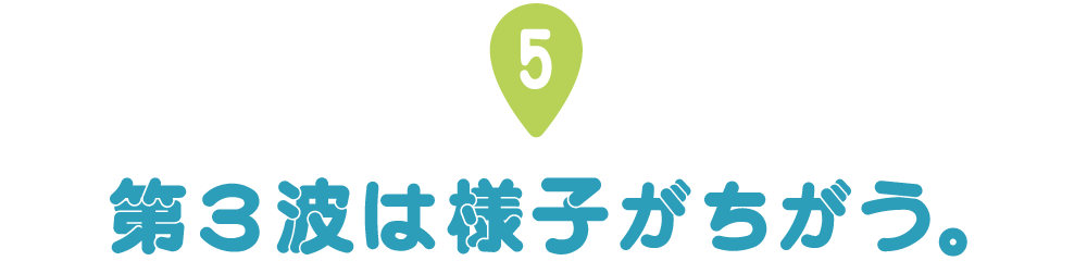 第５回 第３波は様子がちがう。