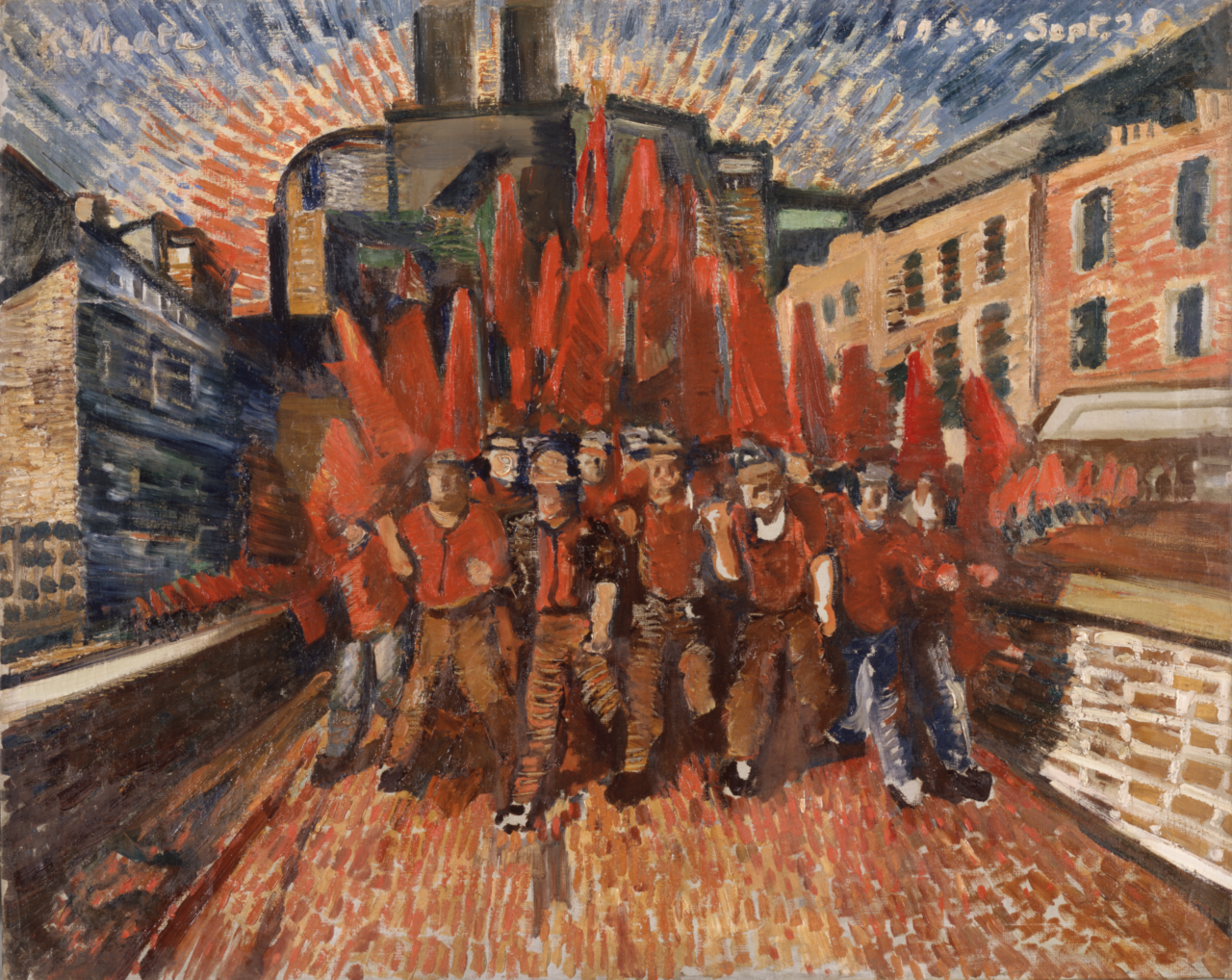 前田寛治《メーデー》1924 