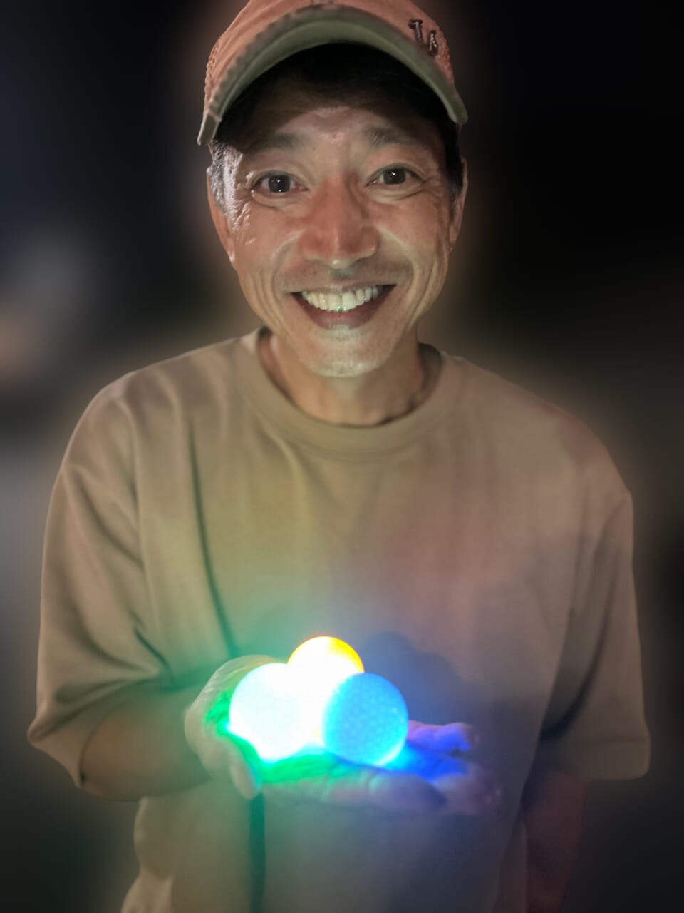 ▲打った後8分光り続けるからどこからでも見える。この技術はスゴイ