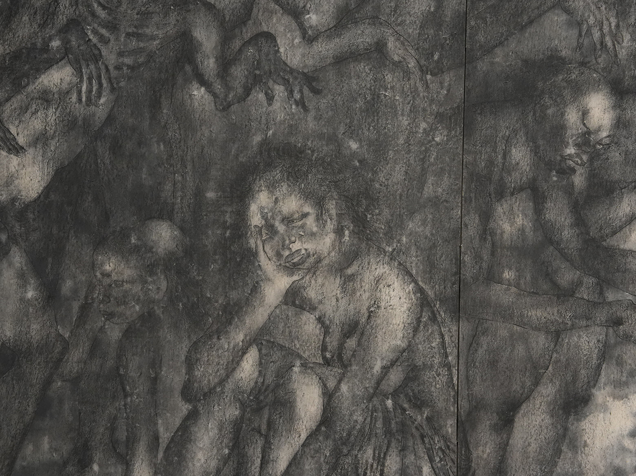 丸木位里、丸木俊《原爆の図　第1部「幽霊」》（再制作版）（部分）1950頃　広島市現代美術館蔵