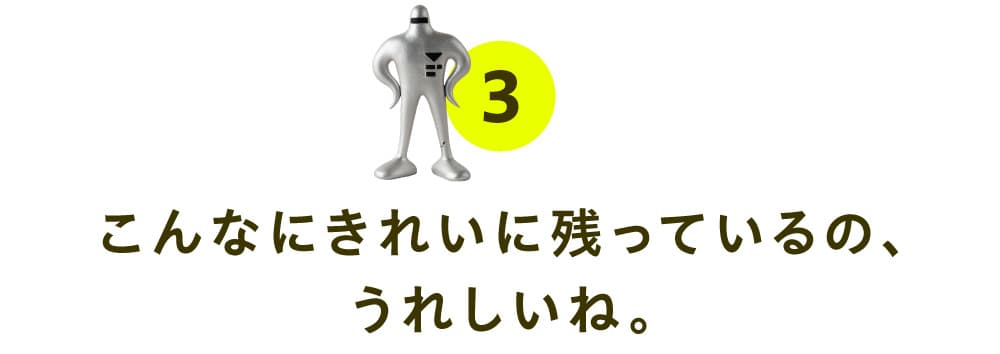 03. こんなにきれいに残っているの、うれしいね。