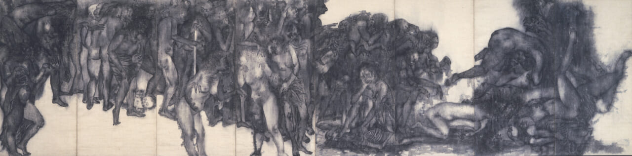 丸木位里、丸木俊《原爆の図　第1部「幽霊」》（再制作版）1950頃　広島市現代美術館蔵