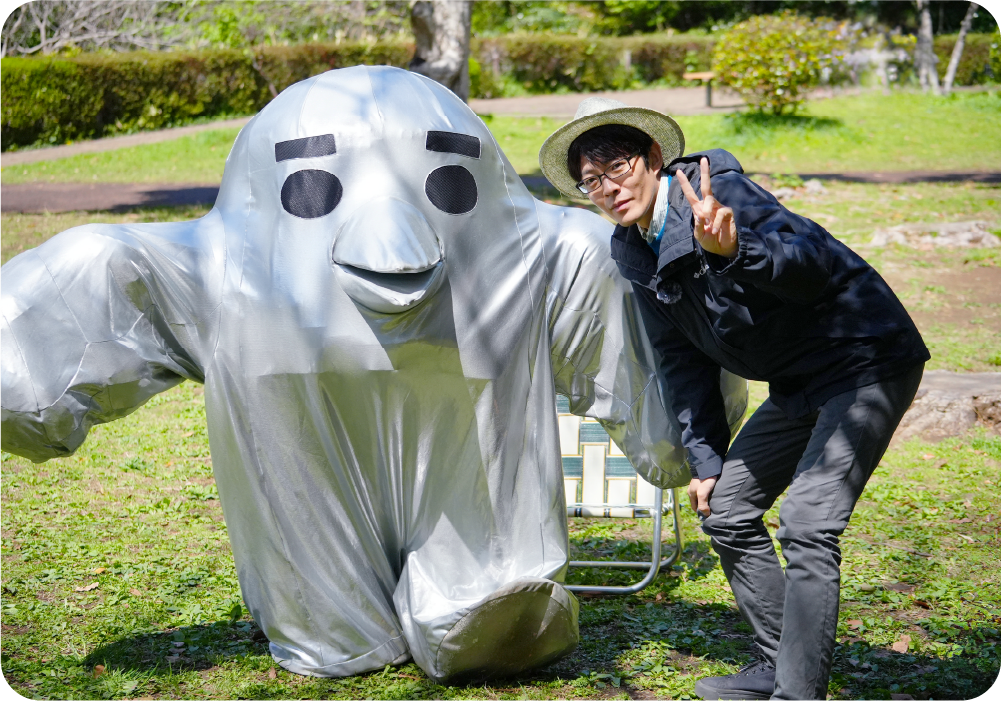 すっかり意気投合した鈴木さんとシジュ。長野の森で再会する約束をしました。