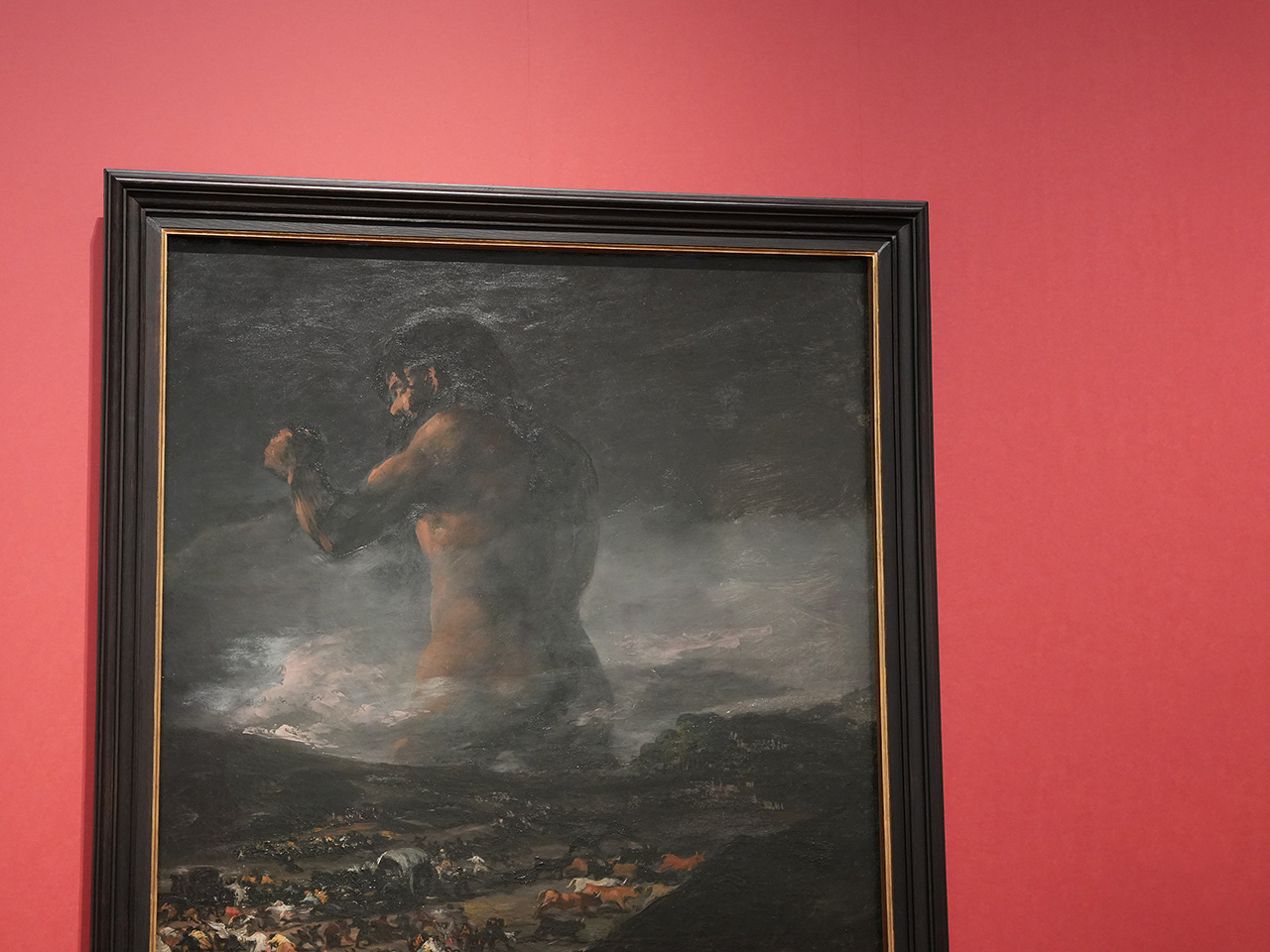 フランシスコ・デ・ゴヤに帰属《巨人》（部分）1808年以後　プラド美術館蔵