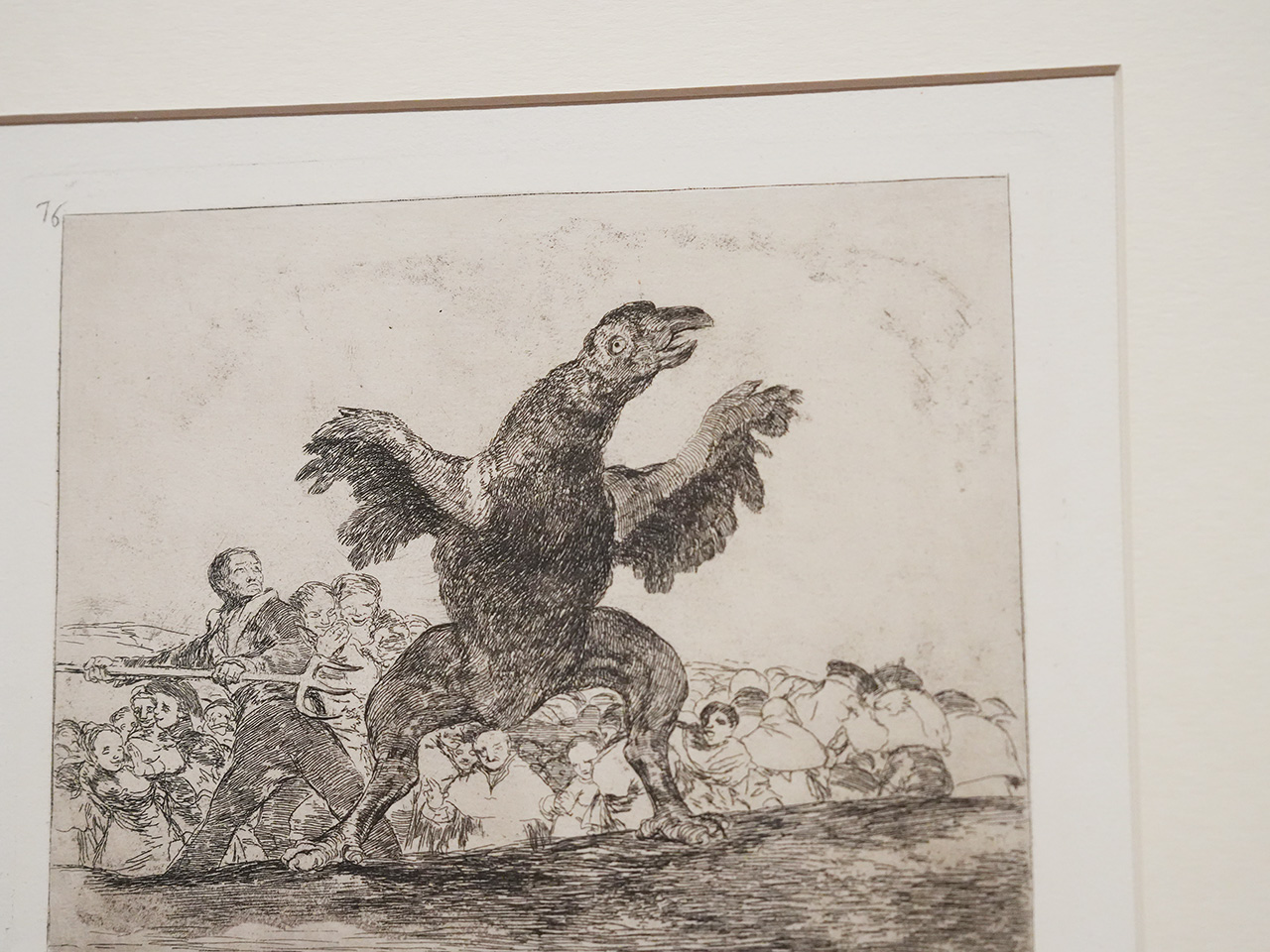 フランシスコ・デ・ゴヤ〈戦争の惨禍〉《76番 人食い禿鷲》1810-14年（1863年初版）　長崎県美術館蔵