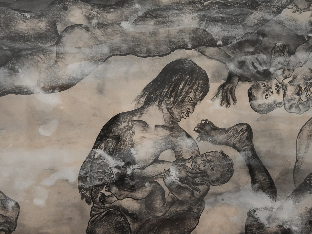 丸木位里・俊《母子像　長崎の図》（部分）1985年　長崎県美術館蔵