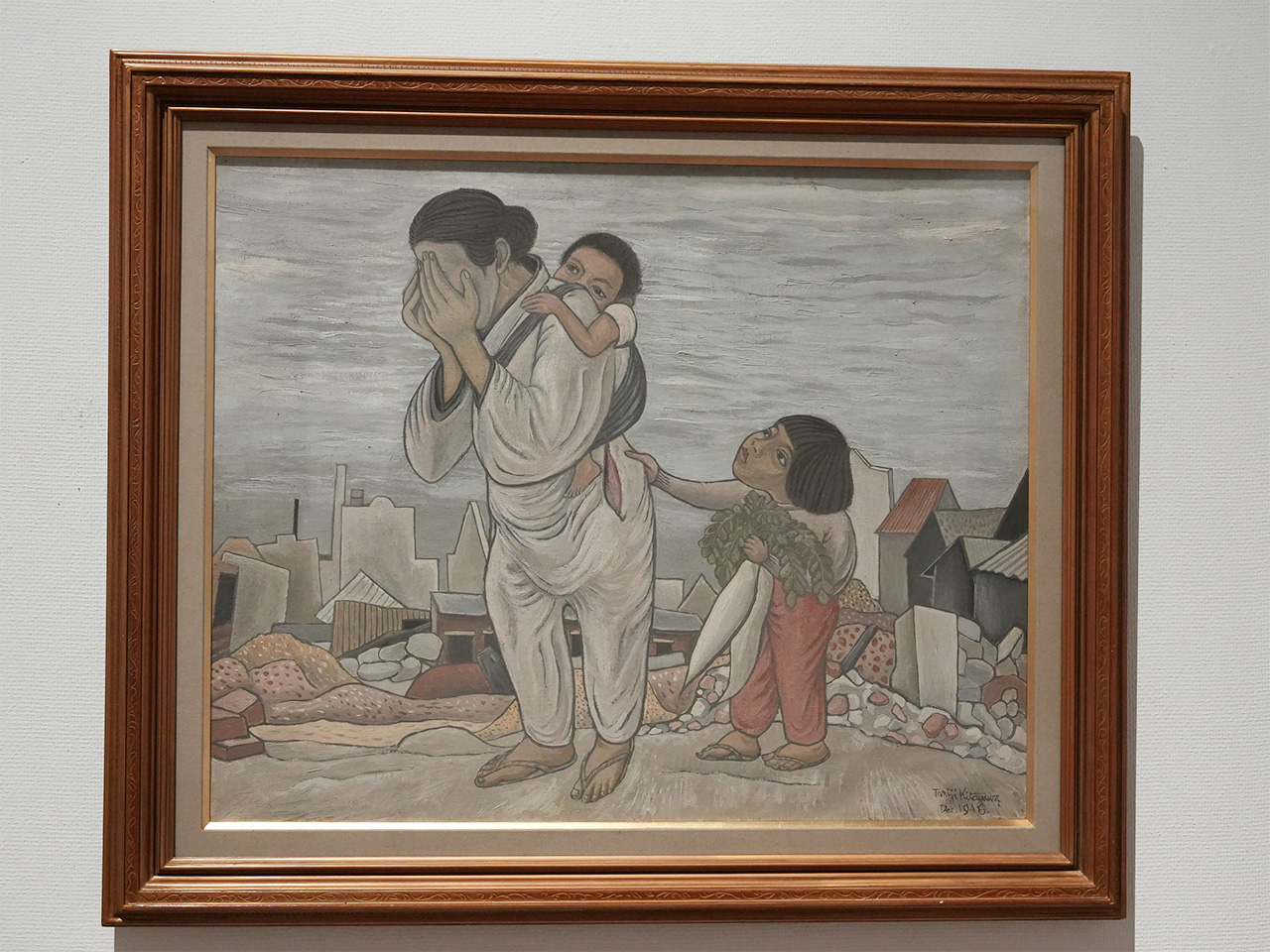 北川民次《焼跡》1945年　名古屋市美術館蔵