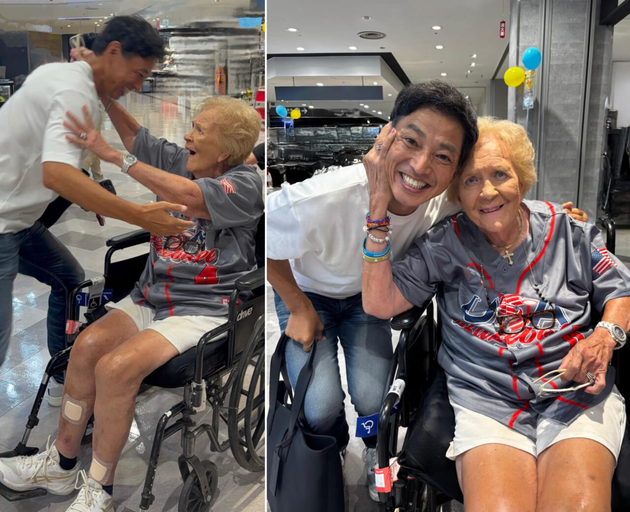 後に壊れた車椅子。/おばあちゃんの腕にハマった僕。