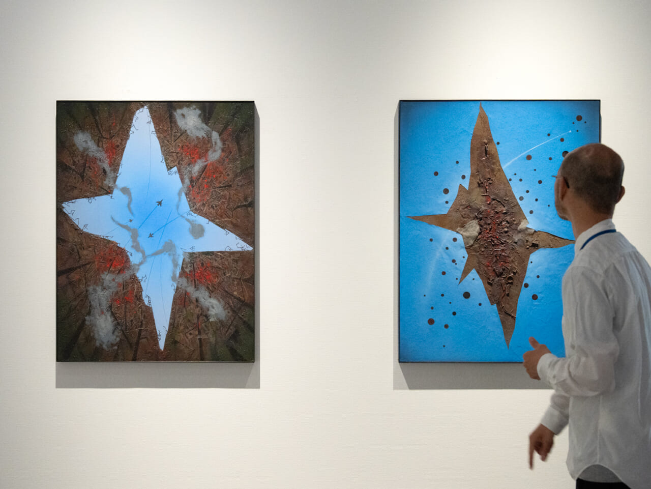 池田龍雄《青空の下を再び焦土にするな》2007