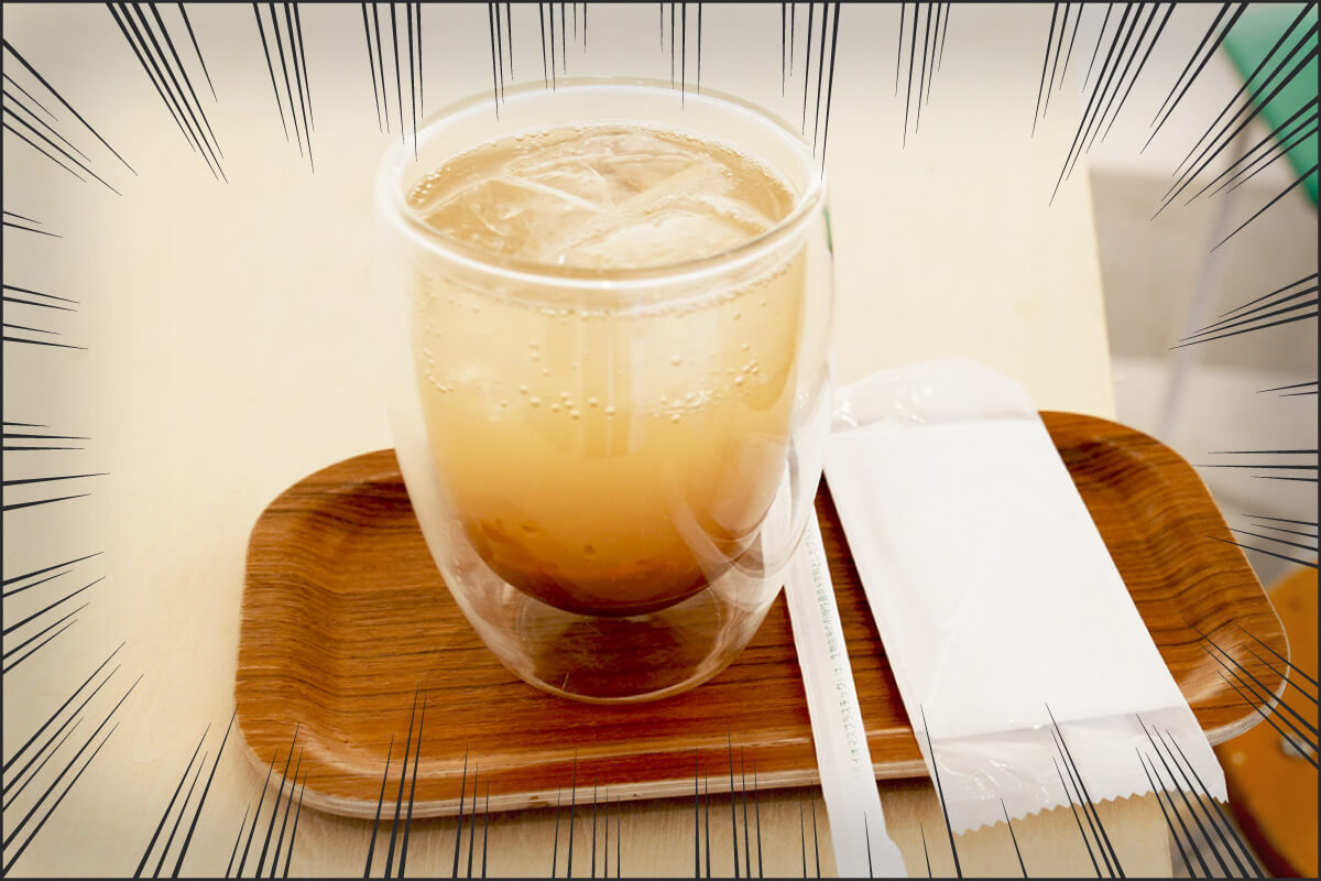 ▲サウナラボ神田で提供している、ほぼ日の「手かげんしないしょうがシロップ」のジンジャーエール