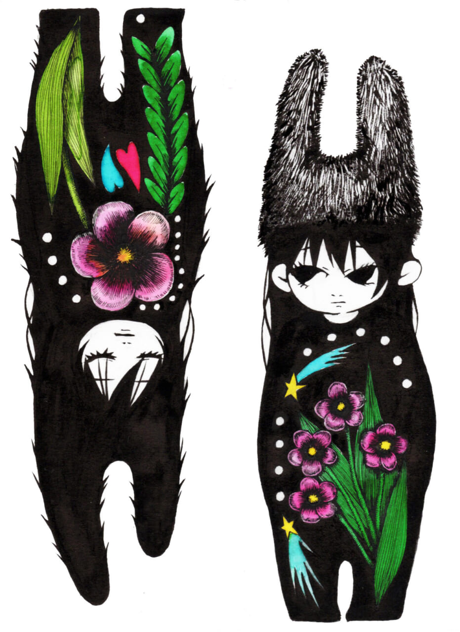 ▲ 左の女の子はkahoさんの憧れ。右がkahoさん自身。