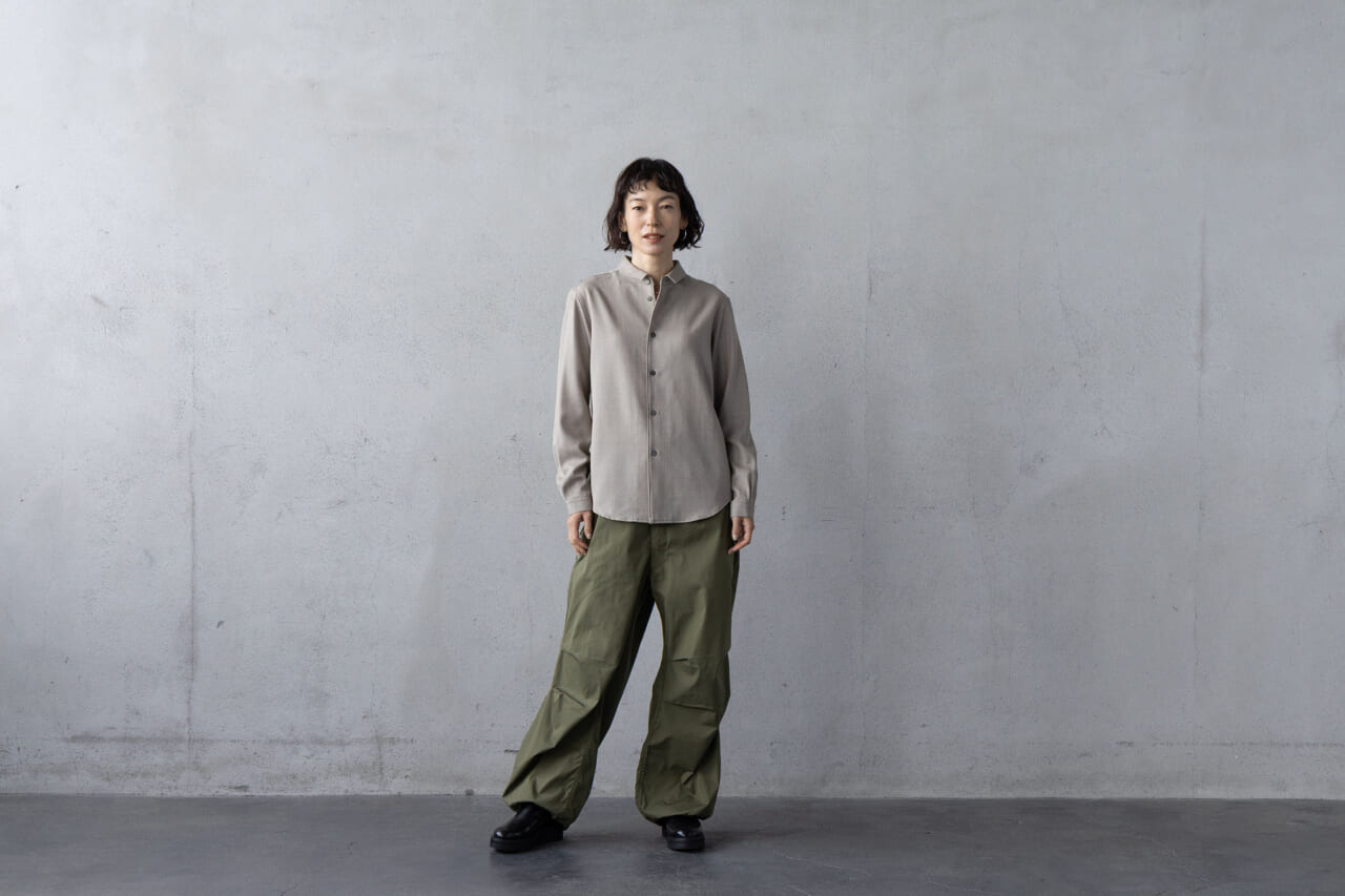 ストレッチNMウールシャツ