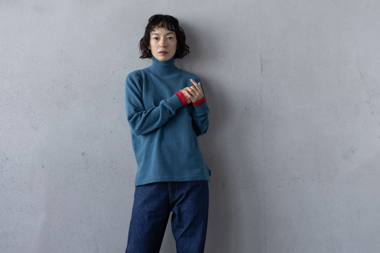 ウルグアイウールタートルセーター