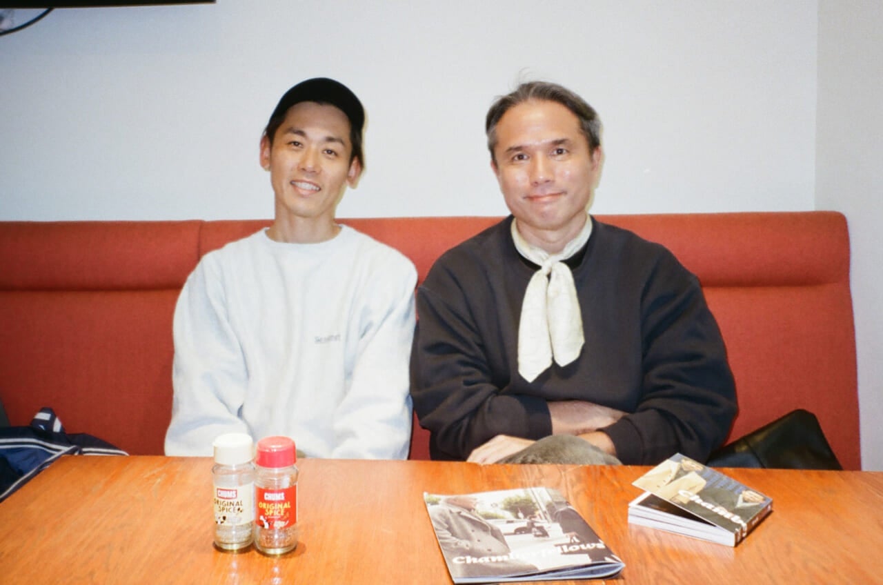 赤塚さんと梶さん。ごちそうさまでした！　とってもおいしかったです！