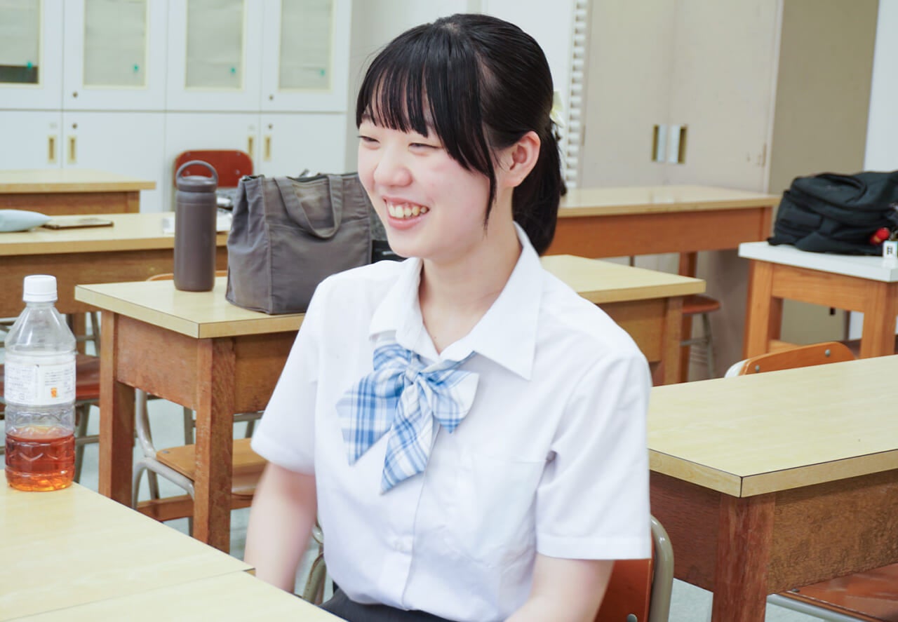 ▲越川さん（１年）