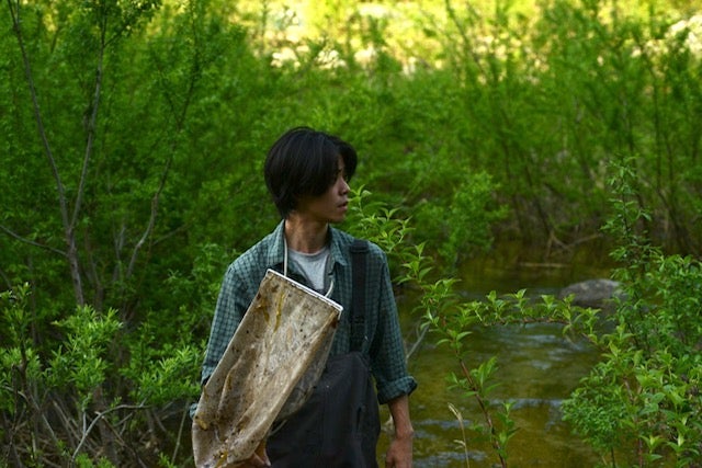 昂くん、フィールドでのようす