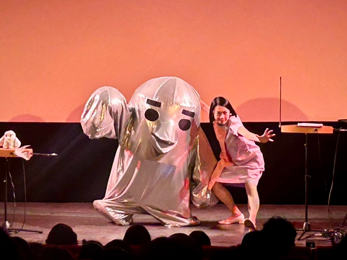 ▲怪鳥シジュとの共演。