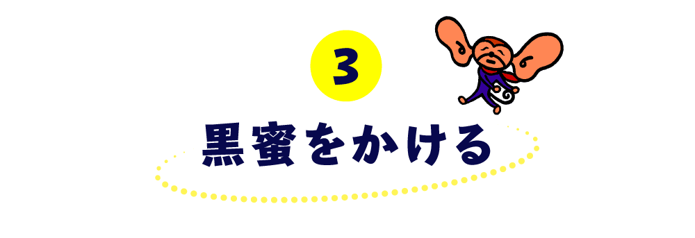 第３回 黒蜜をかける