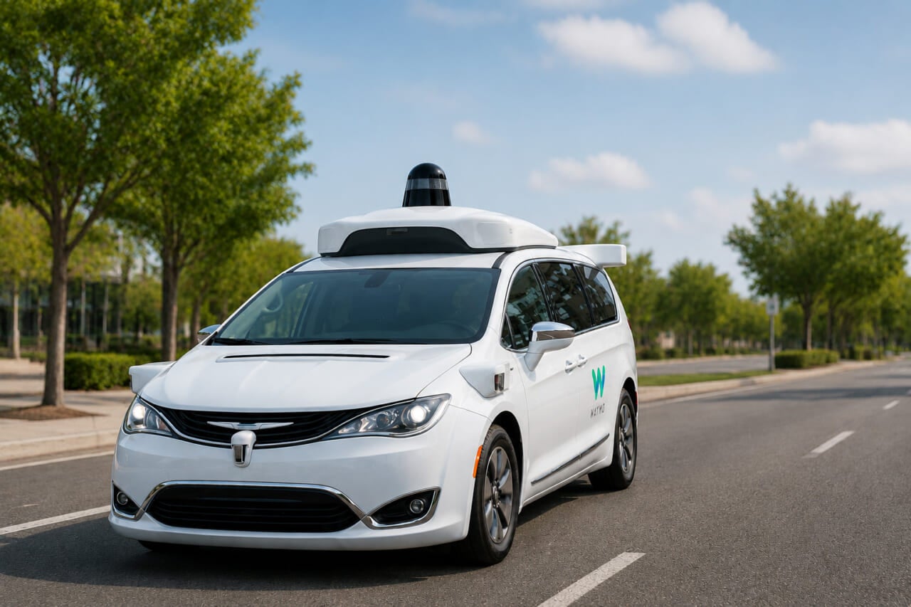 アメリカの各地で見かけた自動運転タクシーの一例。
運転席に誰もいないタクシーがごく普通に走り回る様子に興味深々も、
おっかなびっくりで乗らずじまい。