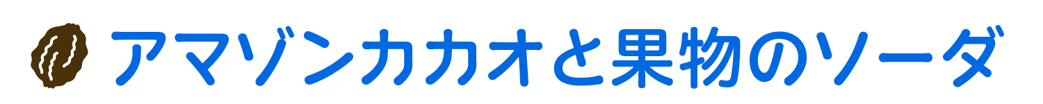 アマゾンカカオと果物のソーダ