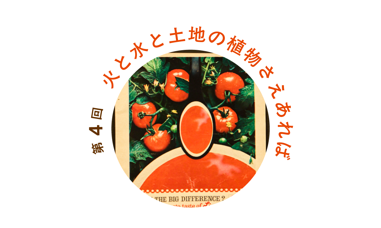 第４回 火と水と土地の植物さえあれば
