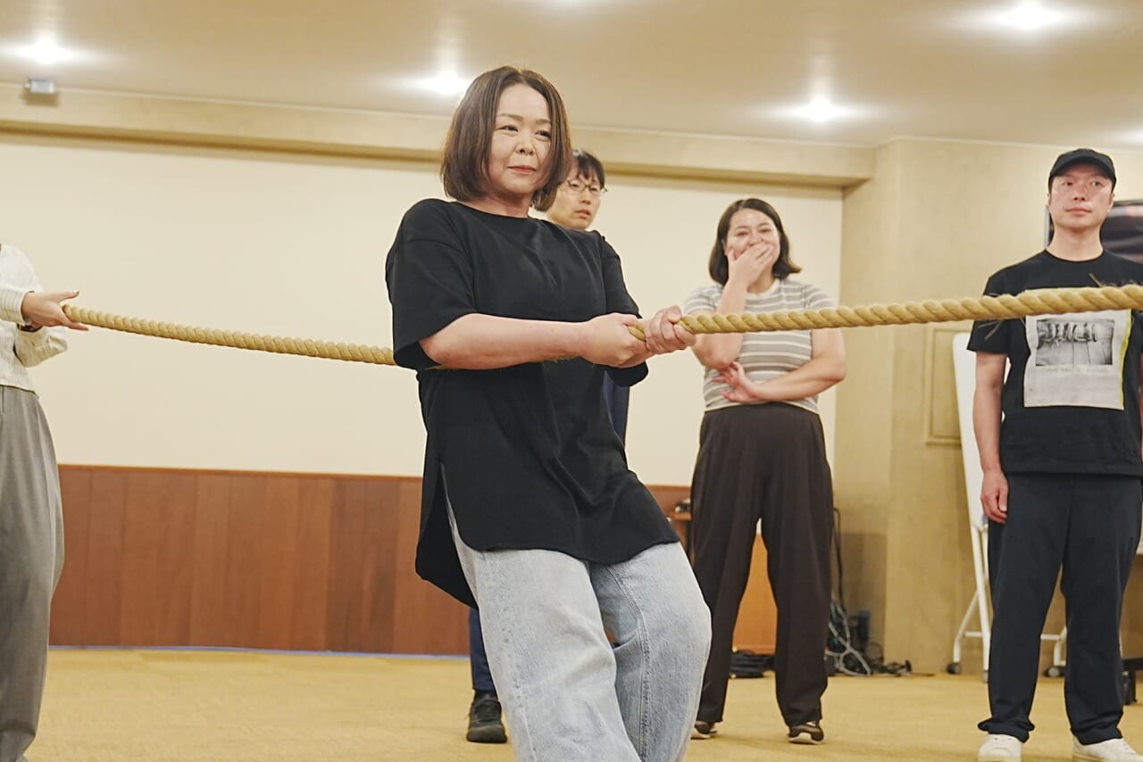 ▲下半身での支え方がすばらしい。