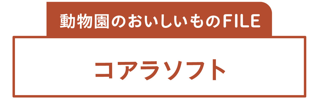 動物園のおいしいものFILE コアラソフト