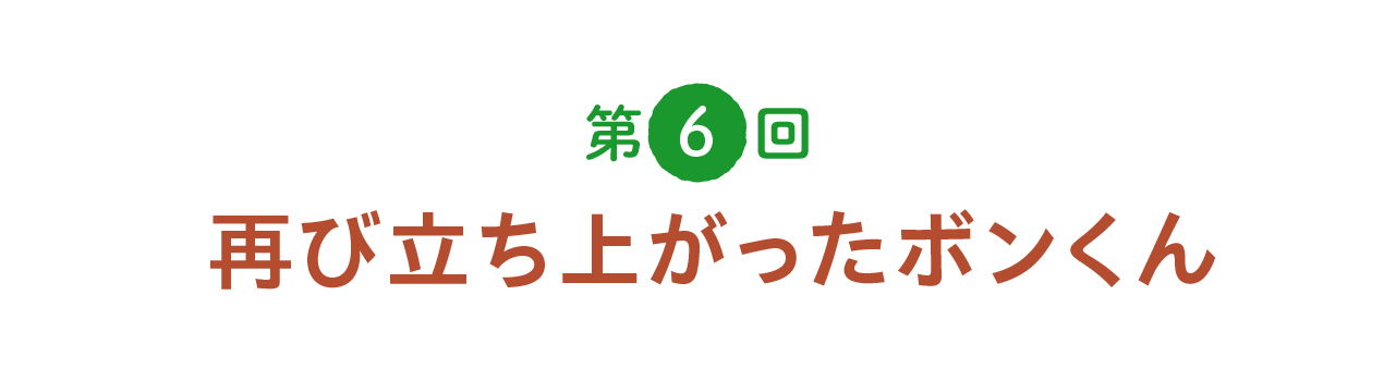 第６回 再び立ち上がったボンくん