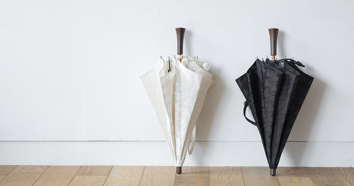 千鳥格子エンブロイダリー日傘 - BonBonStore - weeksdays