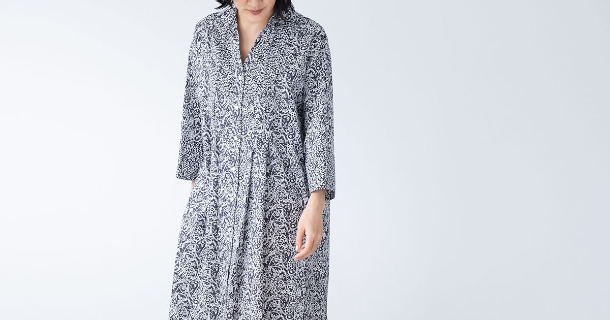 ミックスシャツワンピース・Glenjade×Lagos Laurel - t.yamai paris