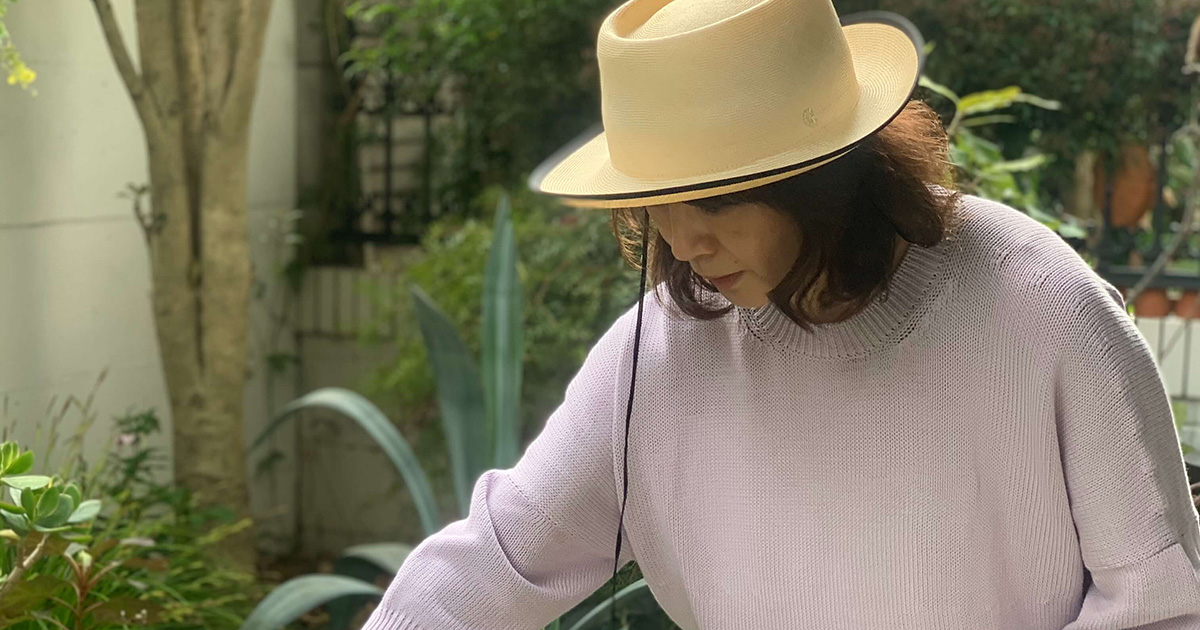 メーカー公式ショップ】 chisaki KAKI(LACE)パナマハット