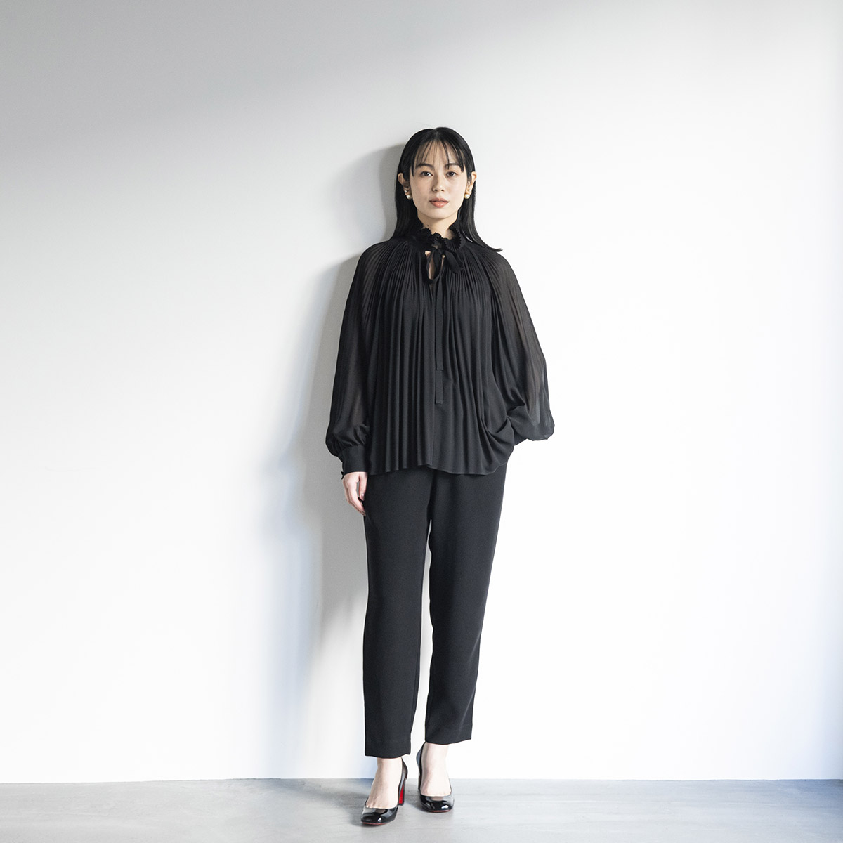 Pleated Frill Blouse - L'UNE - weeksdays