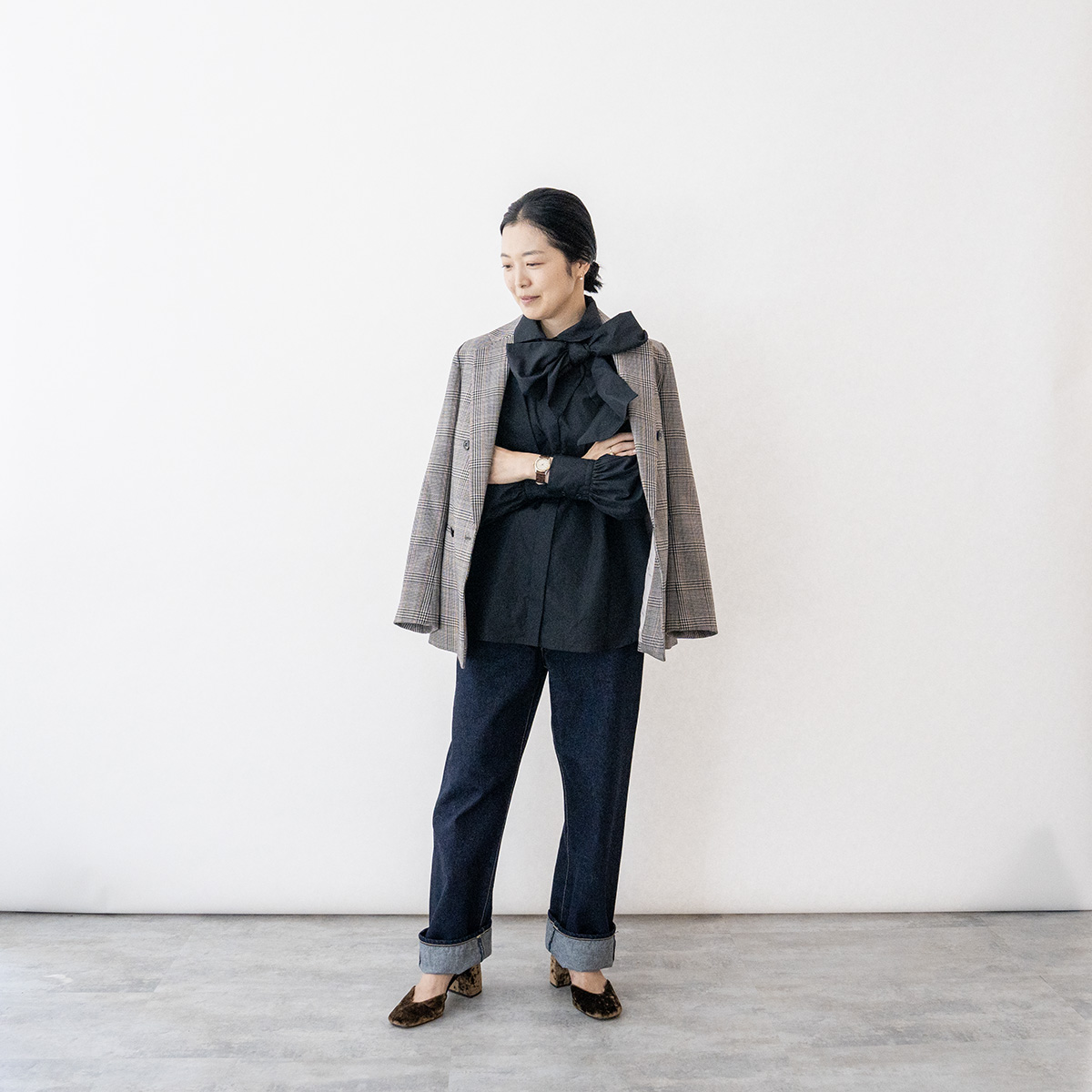 L'UNEの秋冬服、あのひとのコーディネート 1・西田美紗子さん - weeksdays