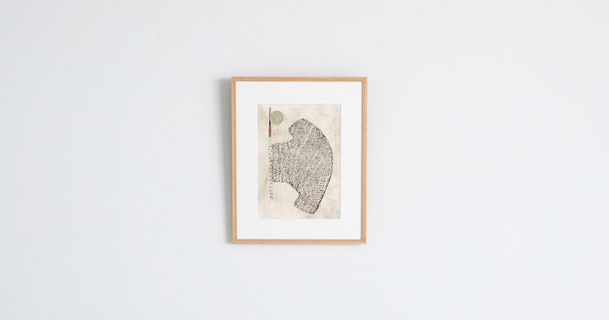 極美品✨️ 湯浅景子 紙凹版画 「パキスタンのうちわ」 weeksdays ほぼ日 weeks_uchiwa_og.jpg