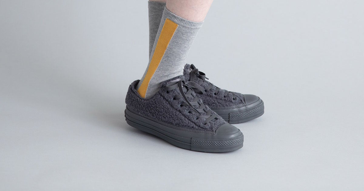 ほぼ日 伊藤まさこプロデュースCONVERSE スニーカー ネイビー 25cm 