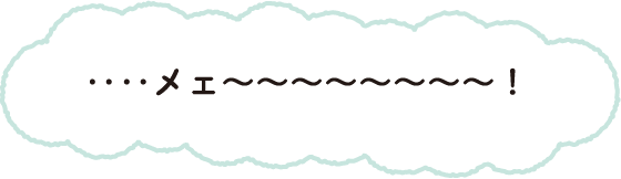 ‥‥メェ～～～～～～～～！