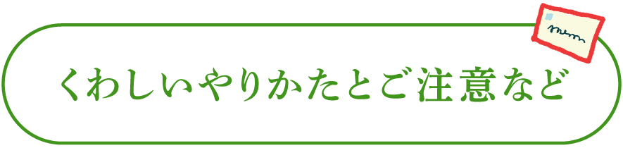 くわしいやりかたとご注意など