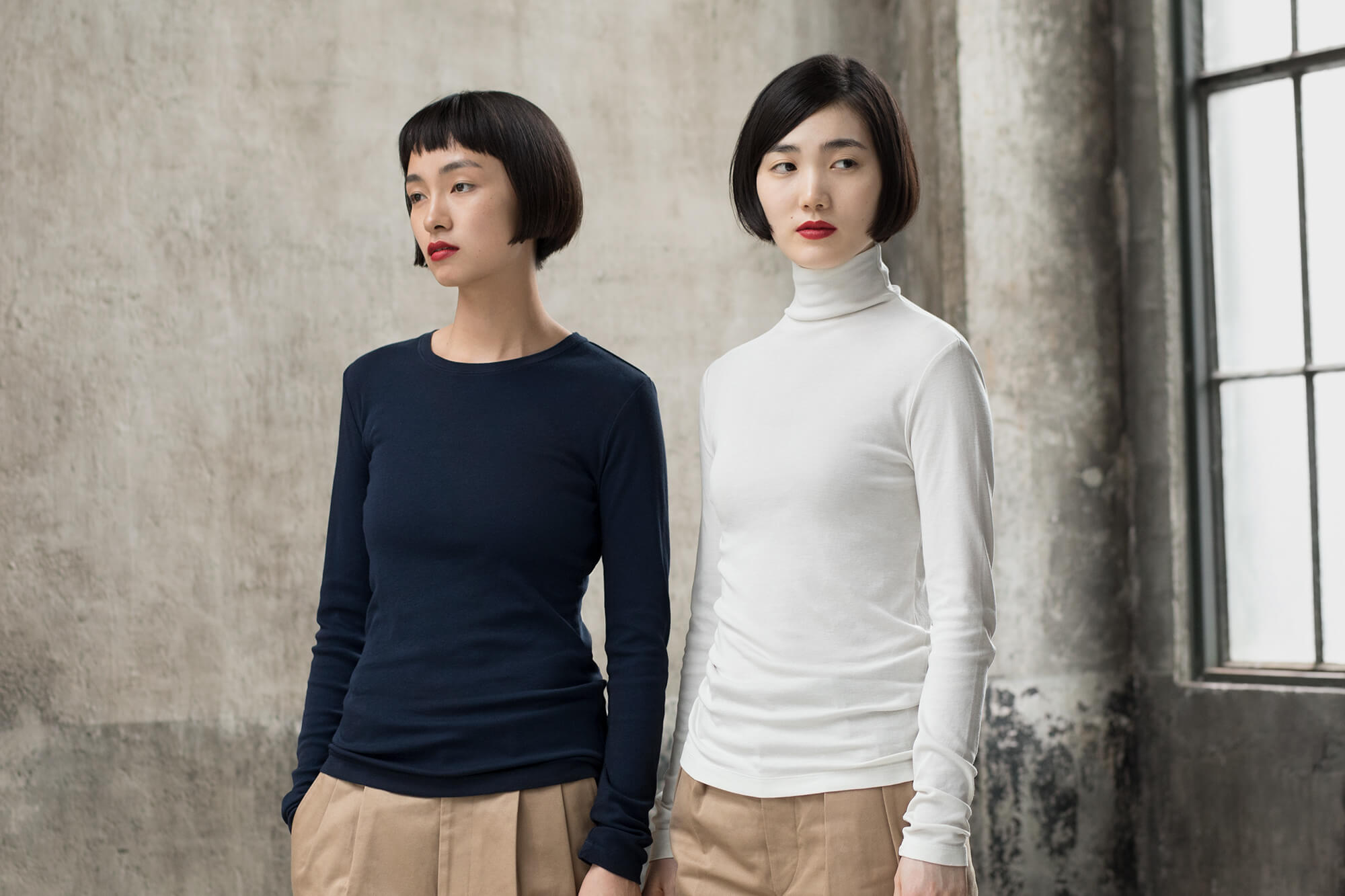 FIRO BIANCO UNO ハイブリッドラマハイネック 新品未使用タグ付き FIRO BIANCO UNO / ハイブリットラマ タートルネック 【07-0161