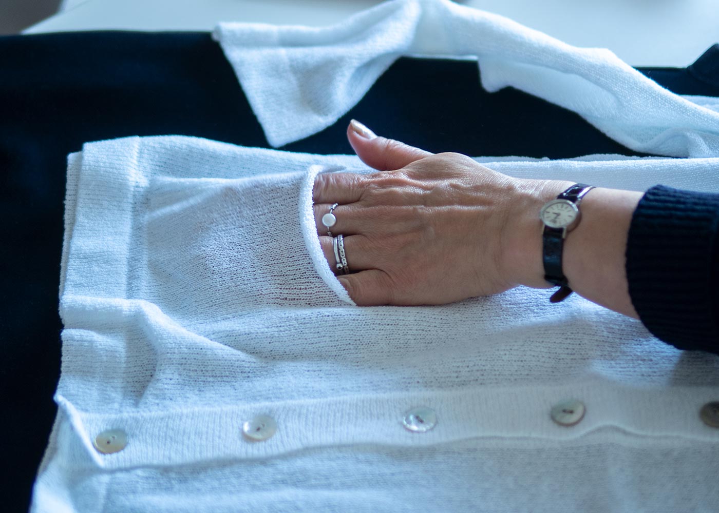 ポケットの寄りカット