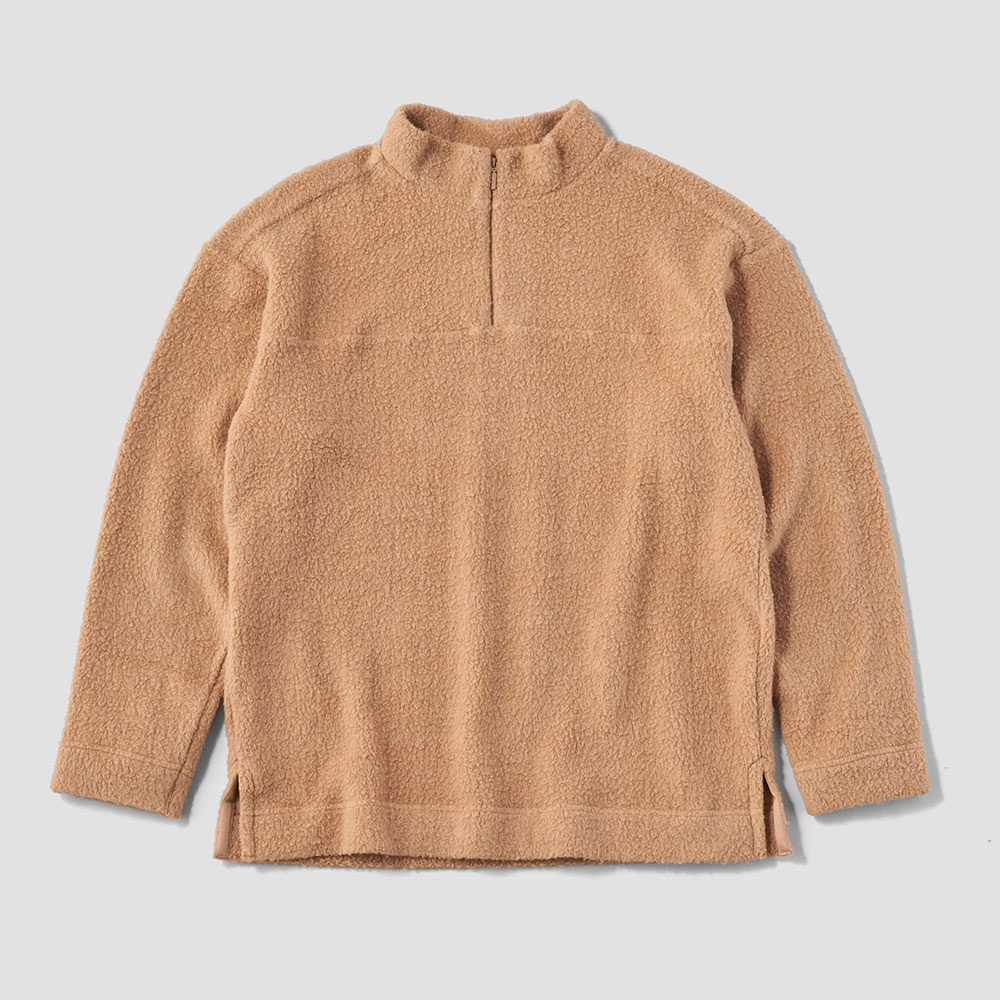 O2〉fluffy-wool メンズハーフジッププルオーバー - 〈O2〉BETTER THAN