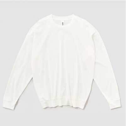 ほぼ日　O２　リネン　白シャツ　長袖 O2〉Tee 